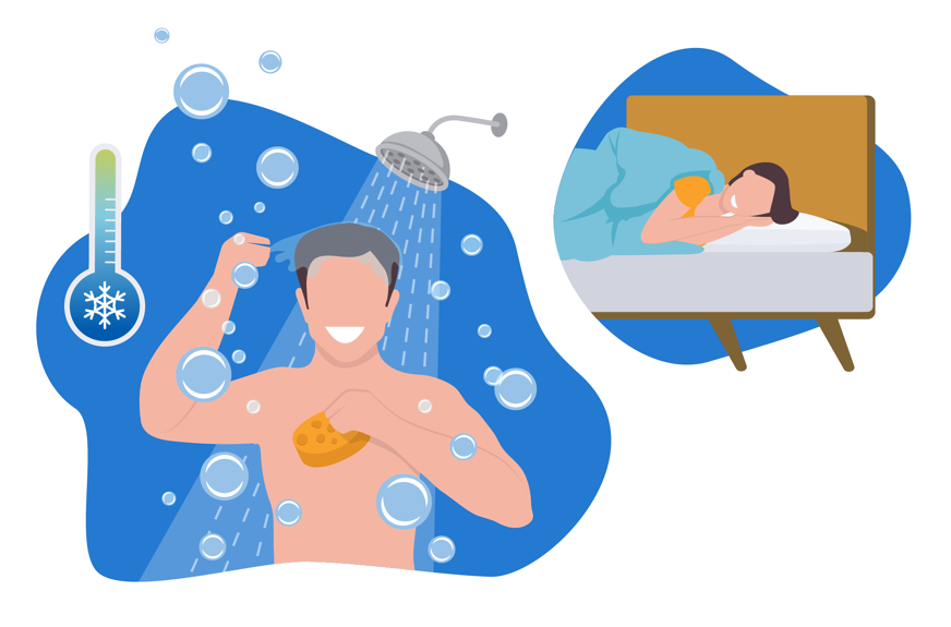 Good healthy habits like showering